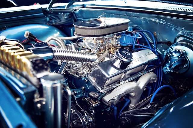 A shiny engine, indicative of eCommerce bookkeeping for Amazon Marketplace sellers.